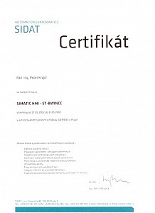 Certifikát - Siemens WinCC
